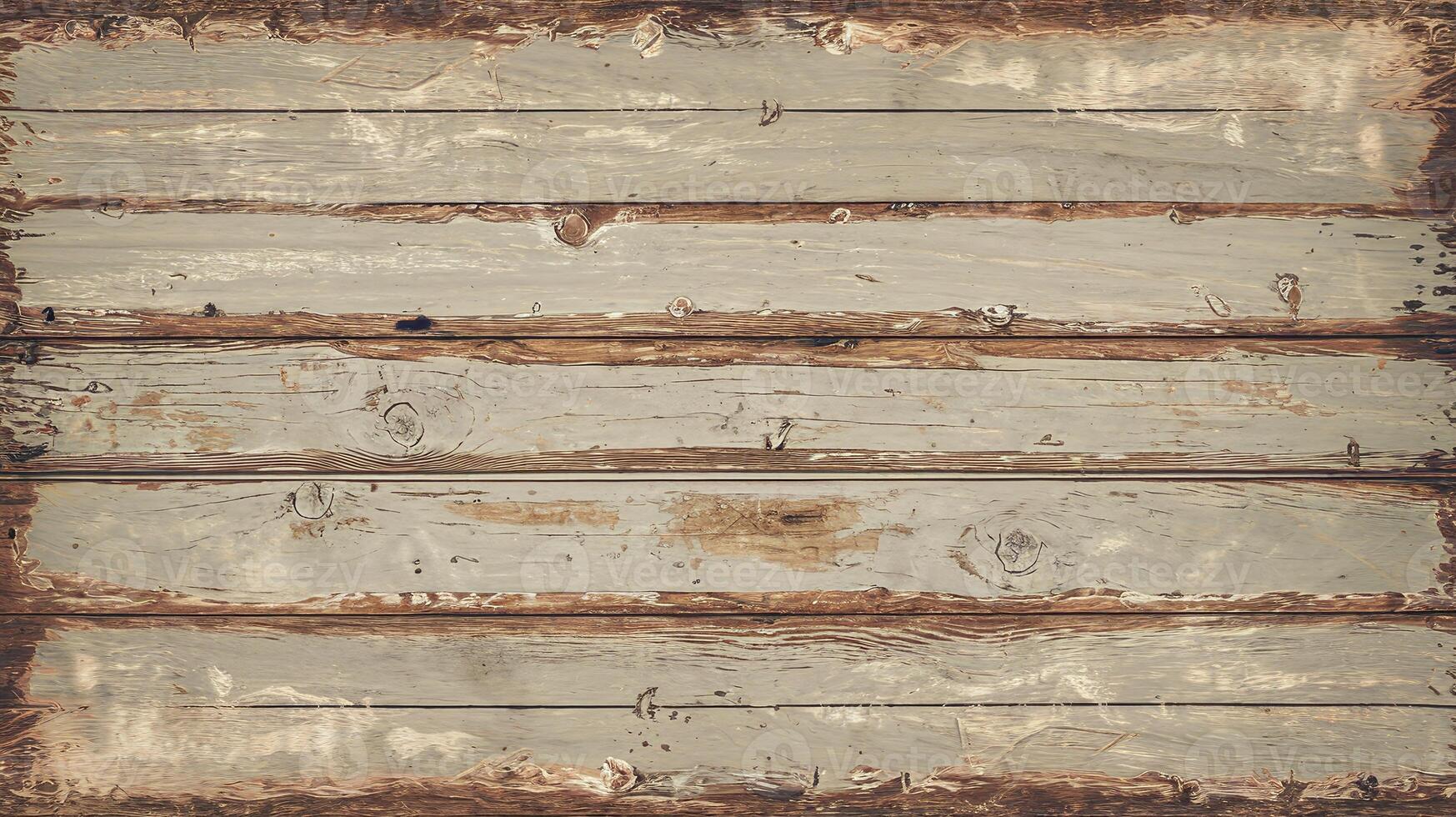 Rustic Weathered Wooden Panel Background With Distressed Texture and Natural Wood Grain Pattern photo