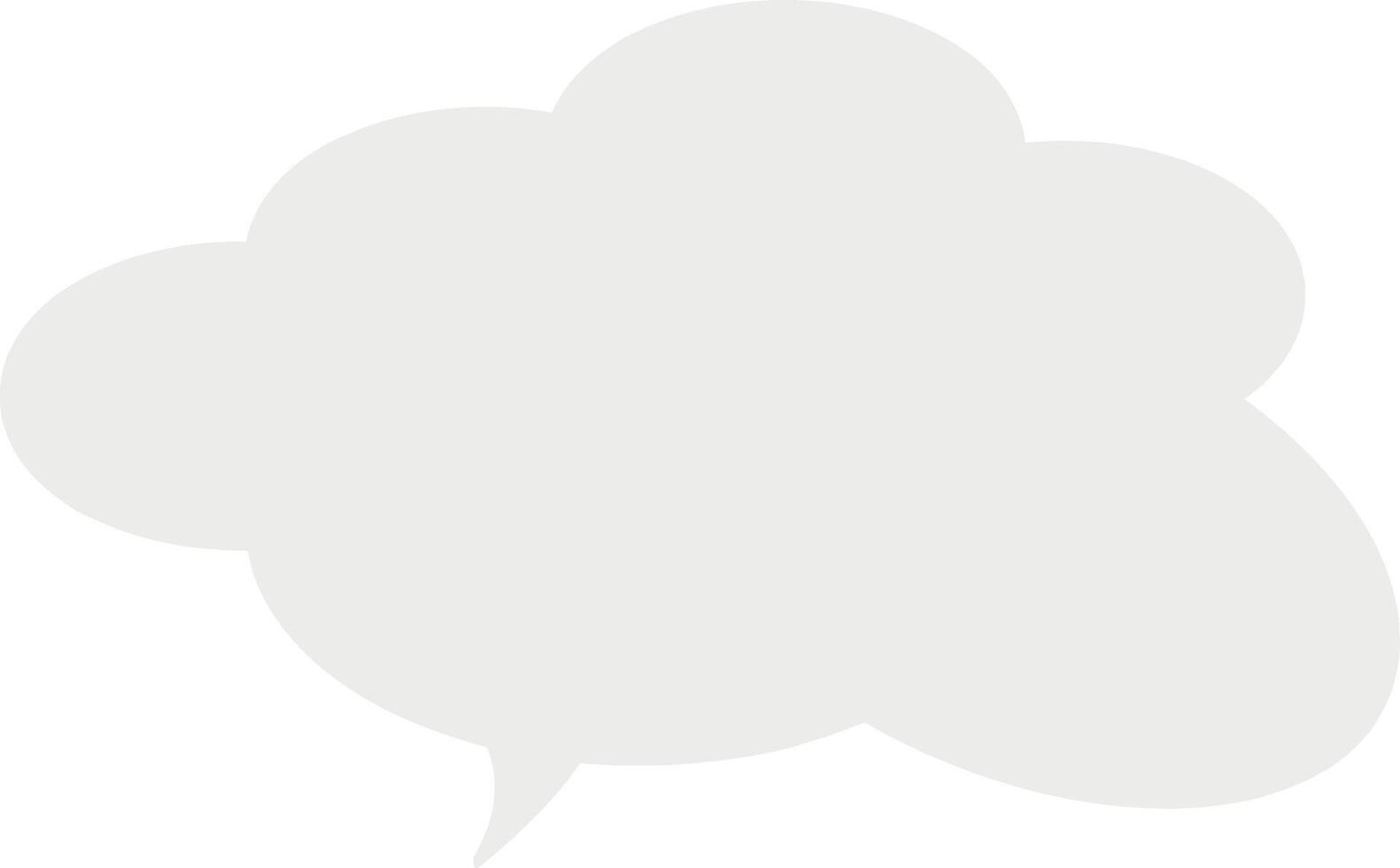 Graphic empty speech bubble placeholder vector