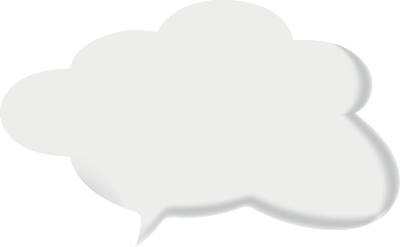 The speech bubble is design vector