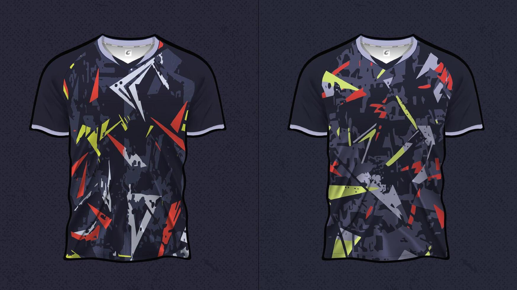 Gaming and Football Jersey Design Template for Teams vector