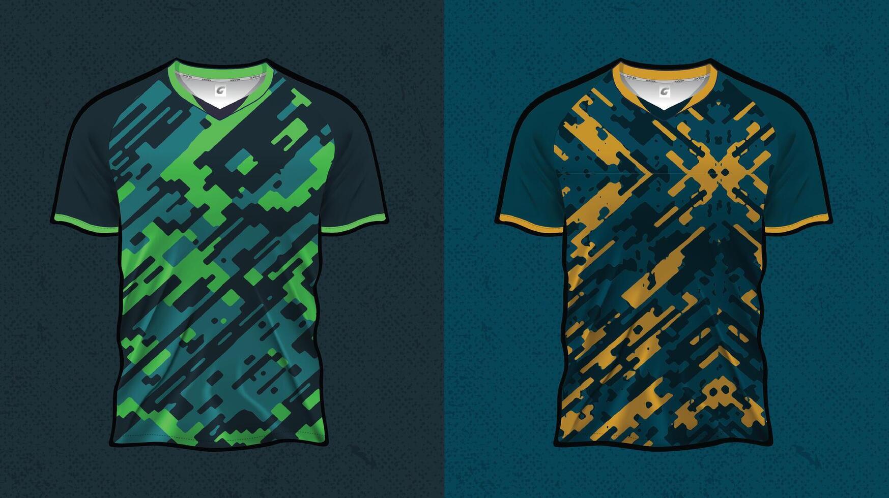 Sleek and Modern Soccer Jersey Design Kit for All Sports vector