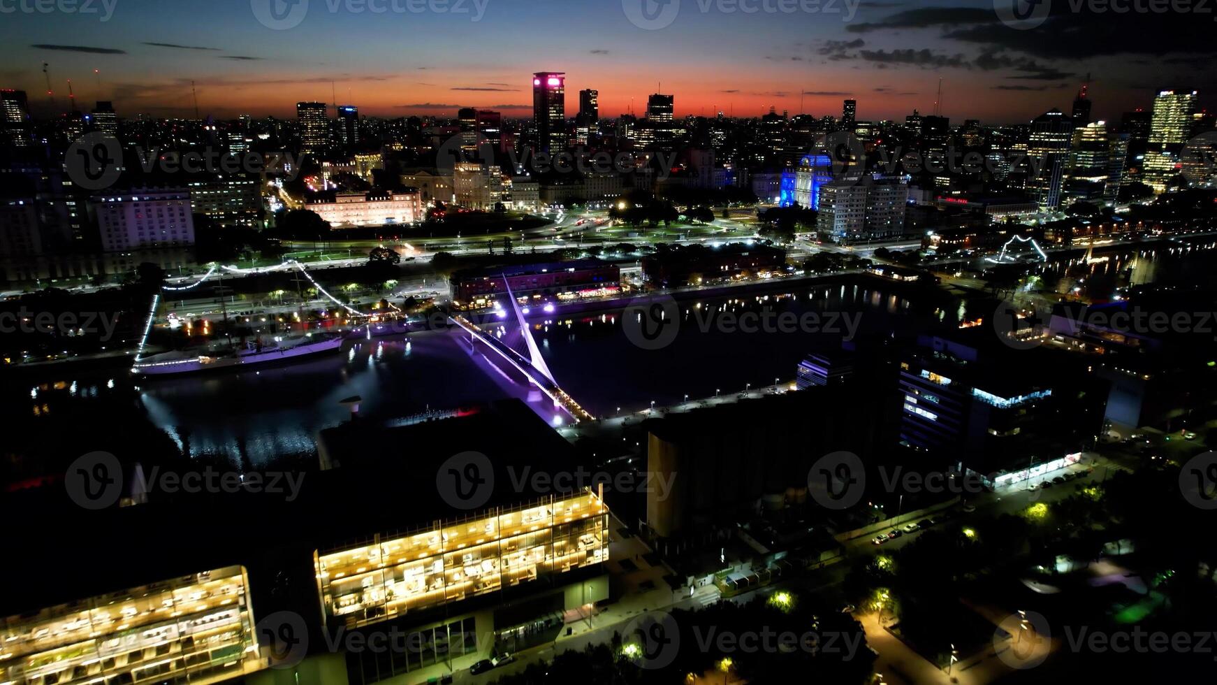 Famous Woman Bridge in Buenos Aires Buenos Aires Argentina. photo