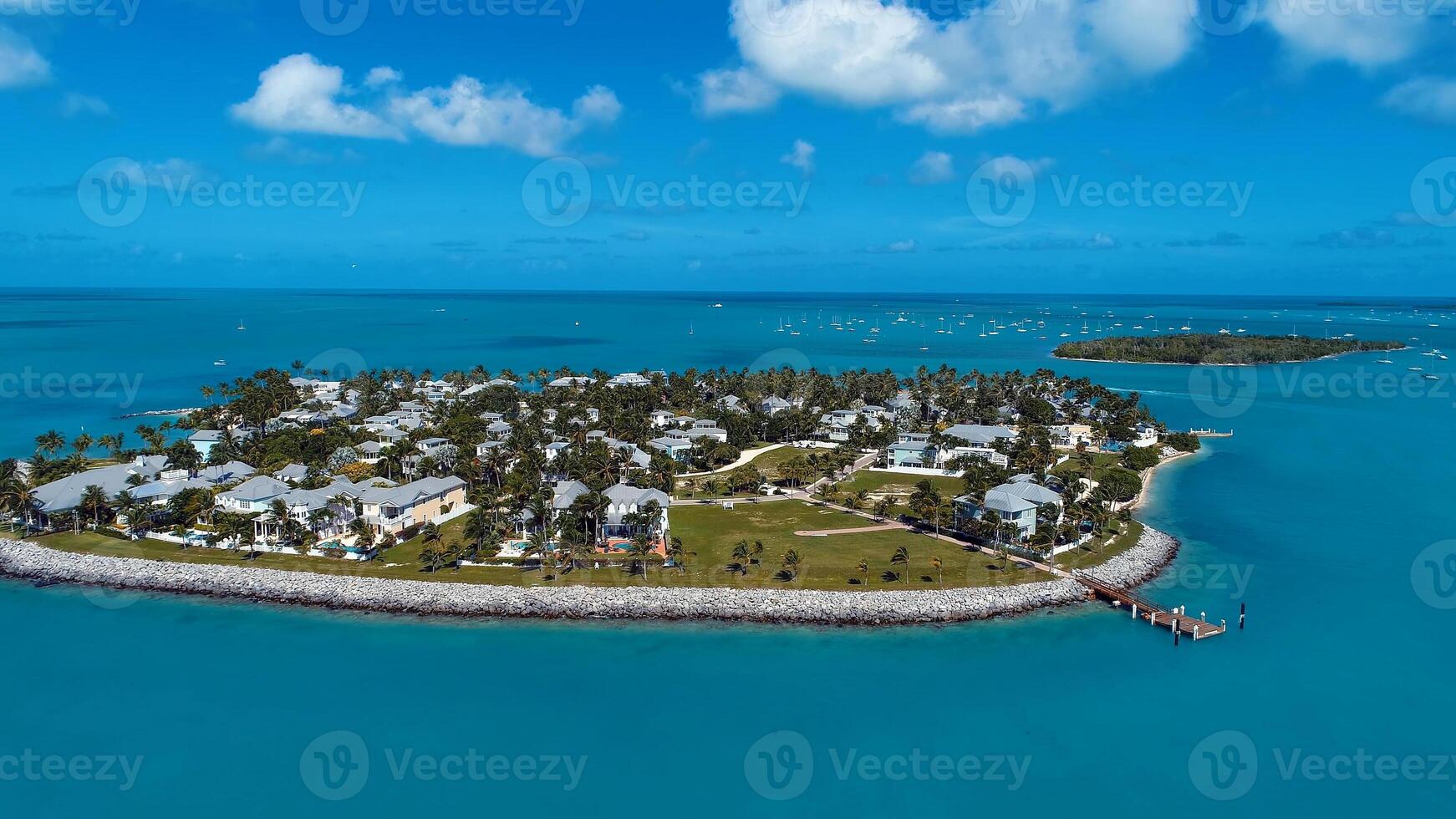 Incredible Caribbean island in Key West Florida United States . Seaside Seascape. photo