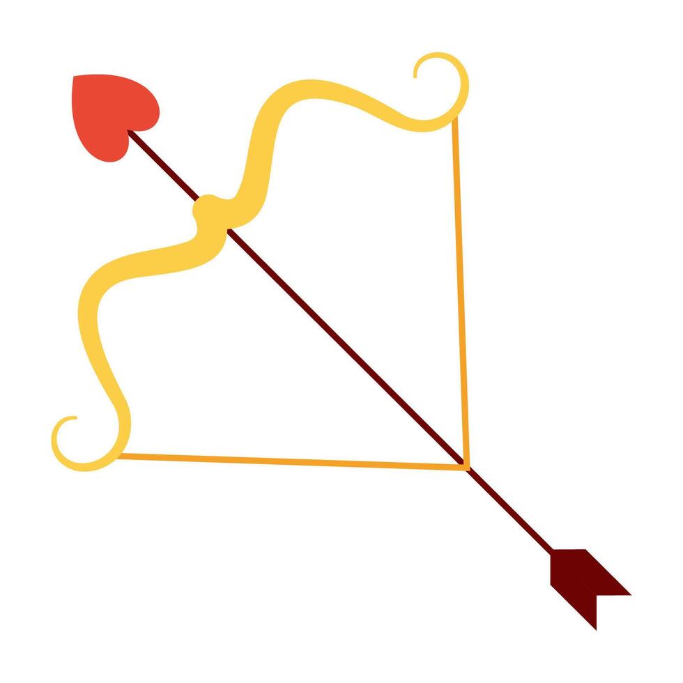 Valentines Day Illustrations with Love-Themed Elements arrow vector