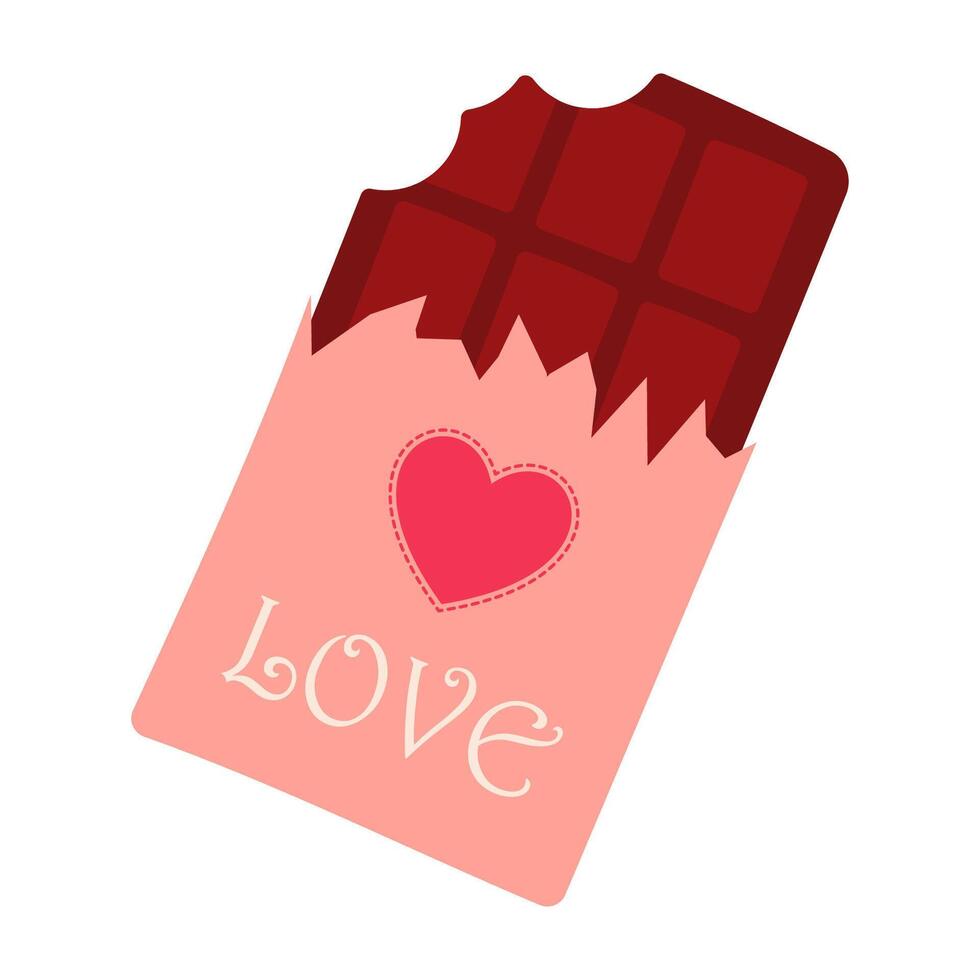 Romantic Illustrations for Valentines Day Chocolate vector