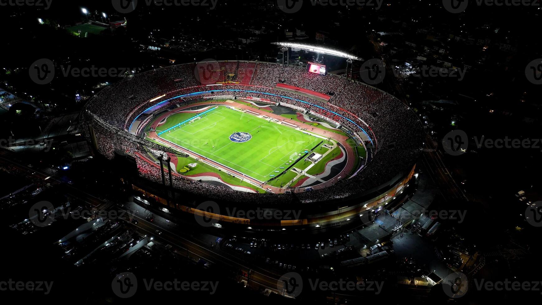 Aerial Landscape of Morumbi Stadium in Sao Paulo Sao Paulo Brazil . Metropolis Arena. photo