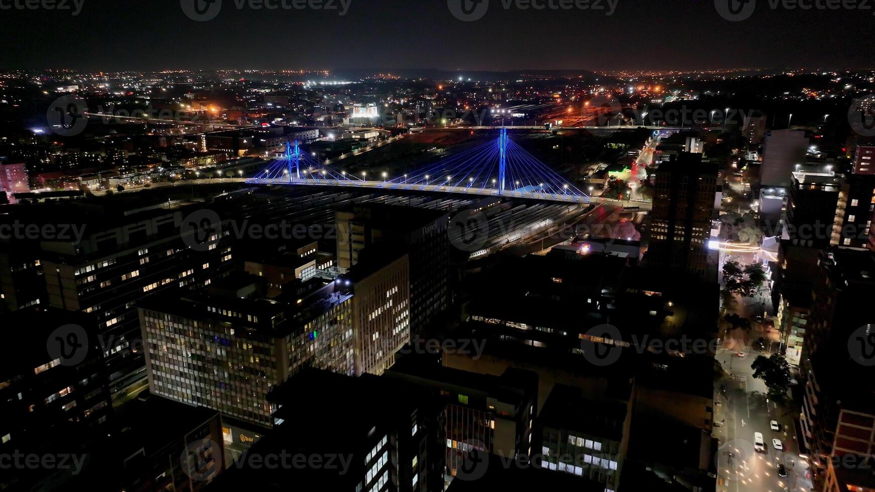 Amazing Nelson Mandela Bridge in Johannesburg Gauteng South Africa. photo