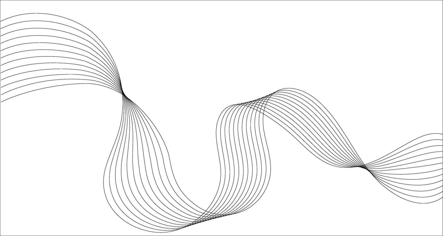 Trendy geometric background of wave blend lines. illustration for banners, posters, covers. Abstract modern design. vector