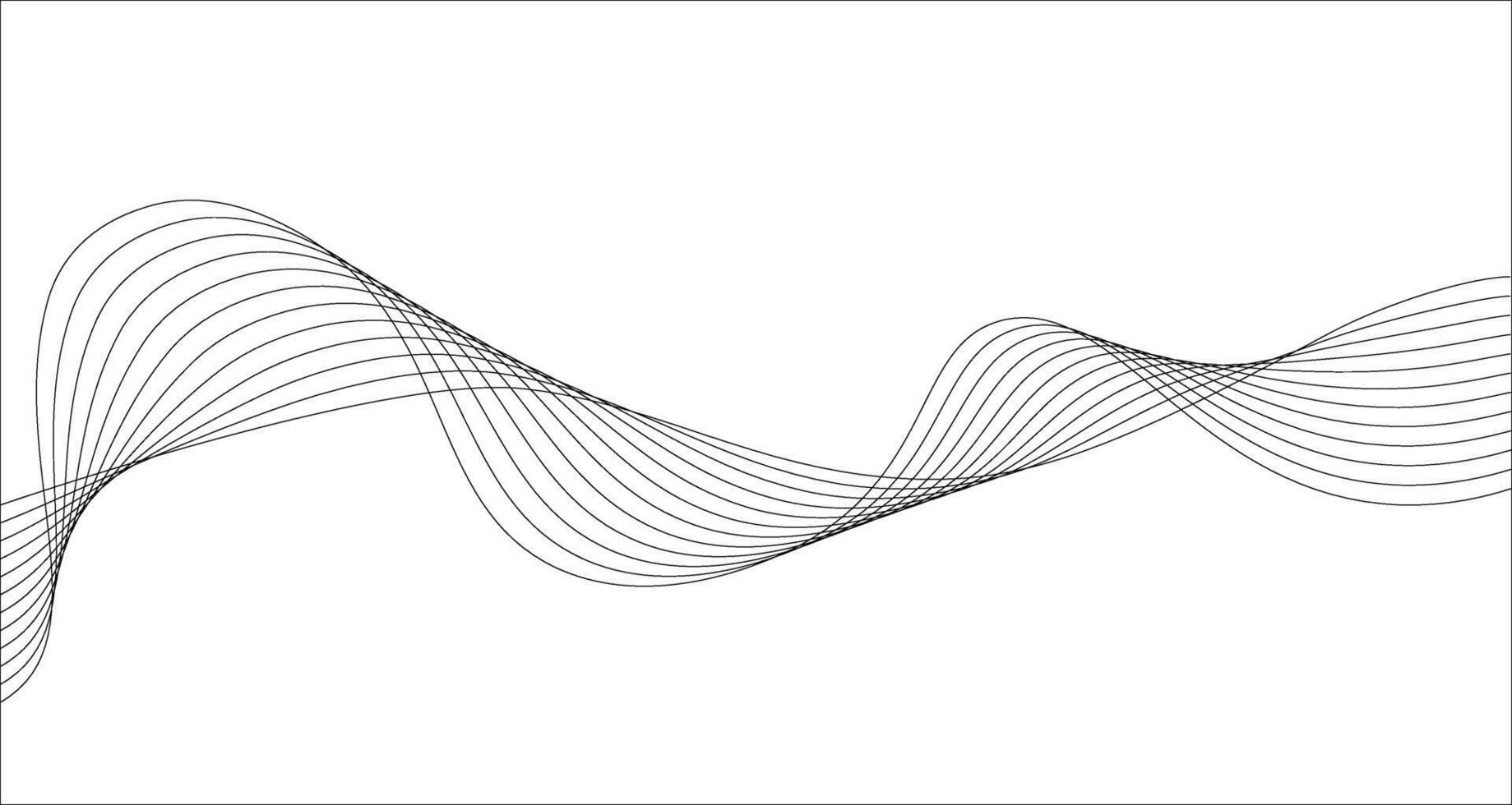 Abstract background with wavy lines. illustration of smooth wave blend lines for modern design projects. vector