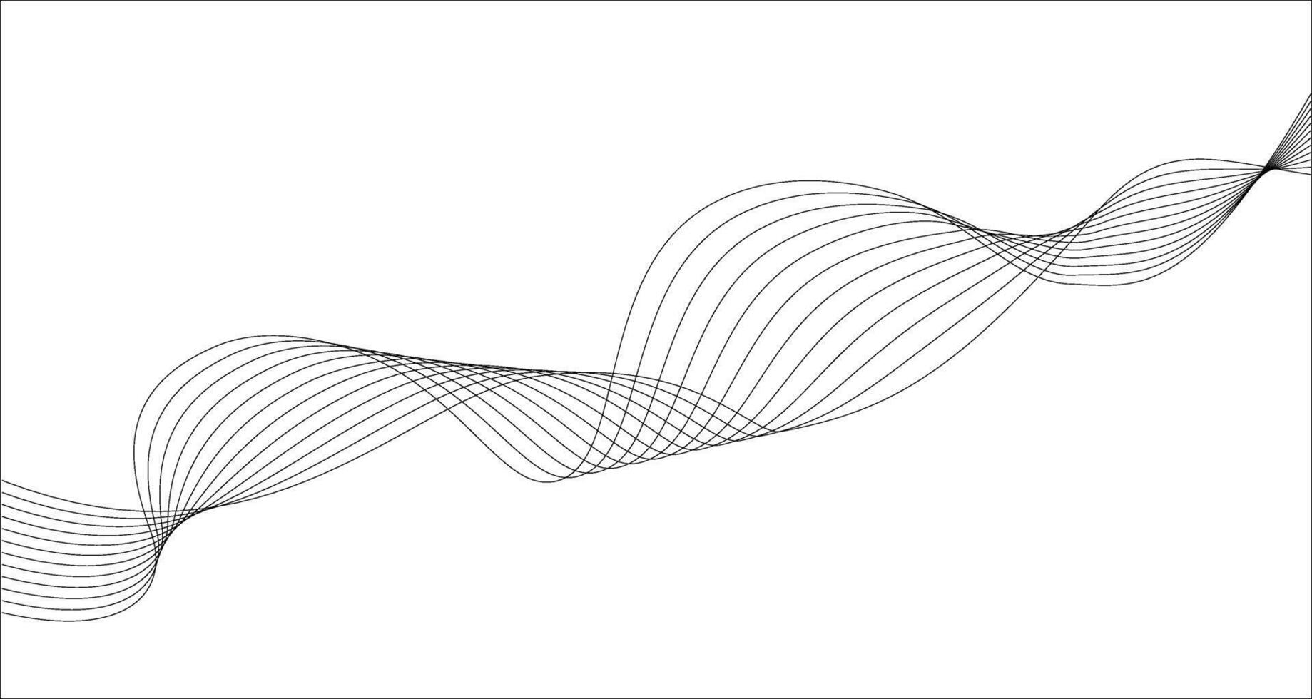 Futuristic concept of smooth wave blend lines technology. abstract illustration for digital art, web design, advertising. vector