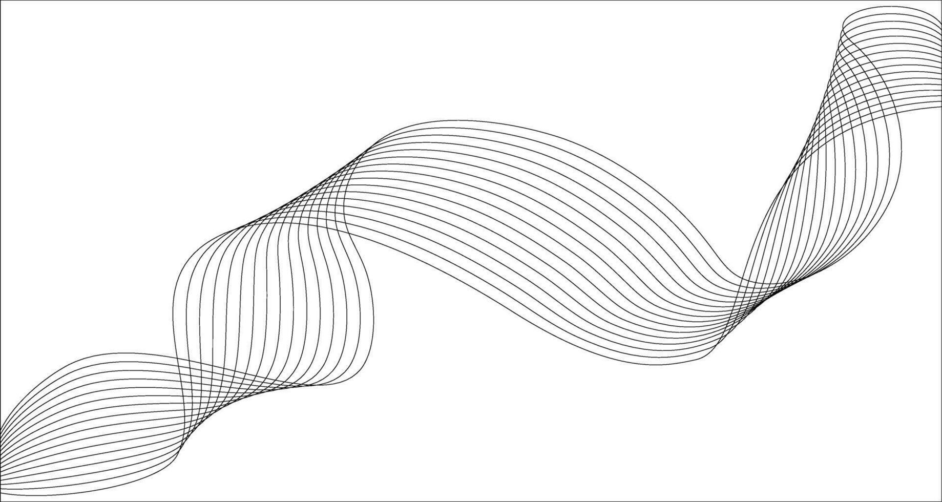 Dynamic wavy lines .Abstract smooth wave lines background for technology, science, innovation concepts. vector