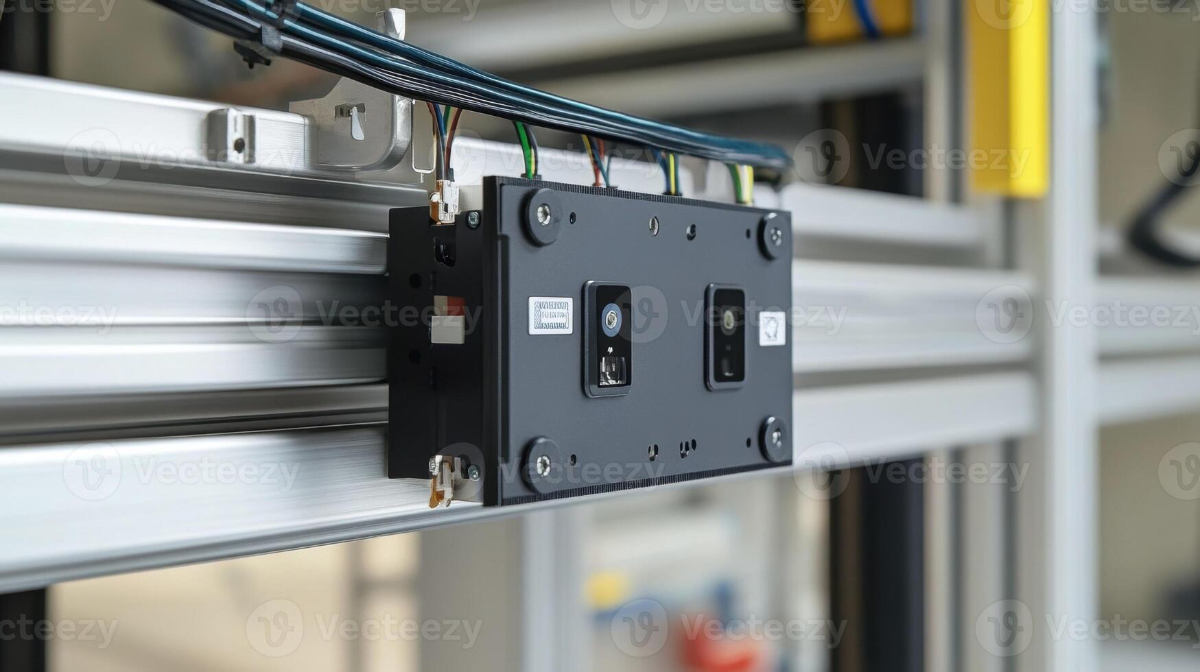 Automated industrial production line using computer vision system photo