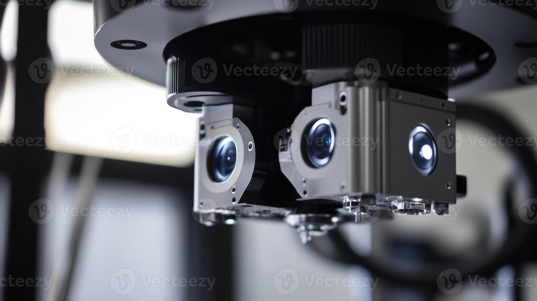 Modern industrial automation system capturing detailed visual information photo