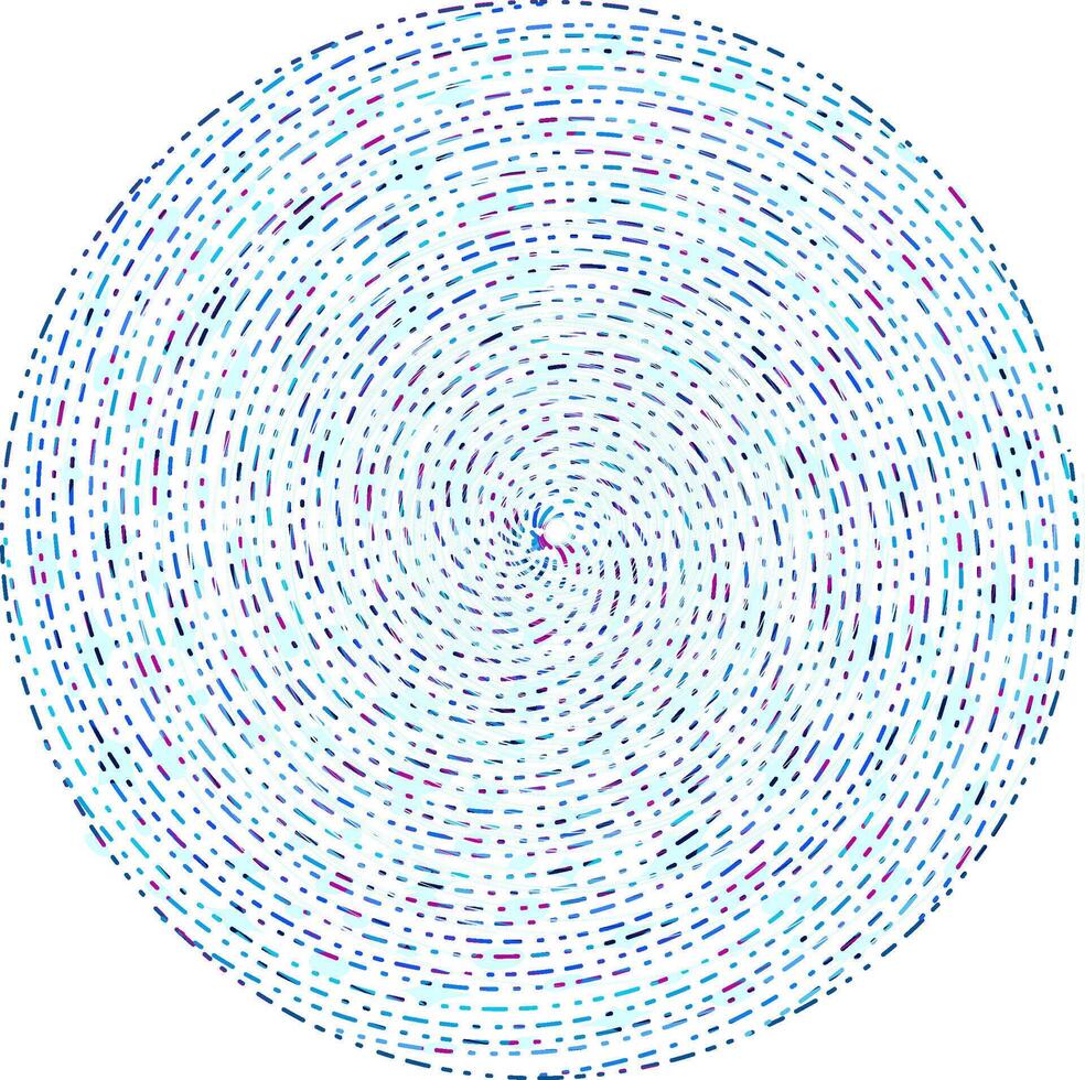 Geometric circle element. Circular, concentric and radial element vector