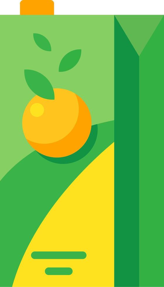 Refreshing and vibrant, orange juice carton embodies healthy choices, featuring a ripe orange with leaves, symbolizing natural goodness and vitality vector