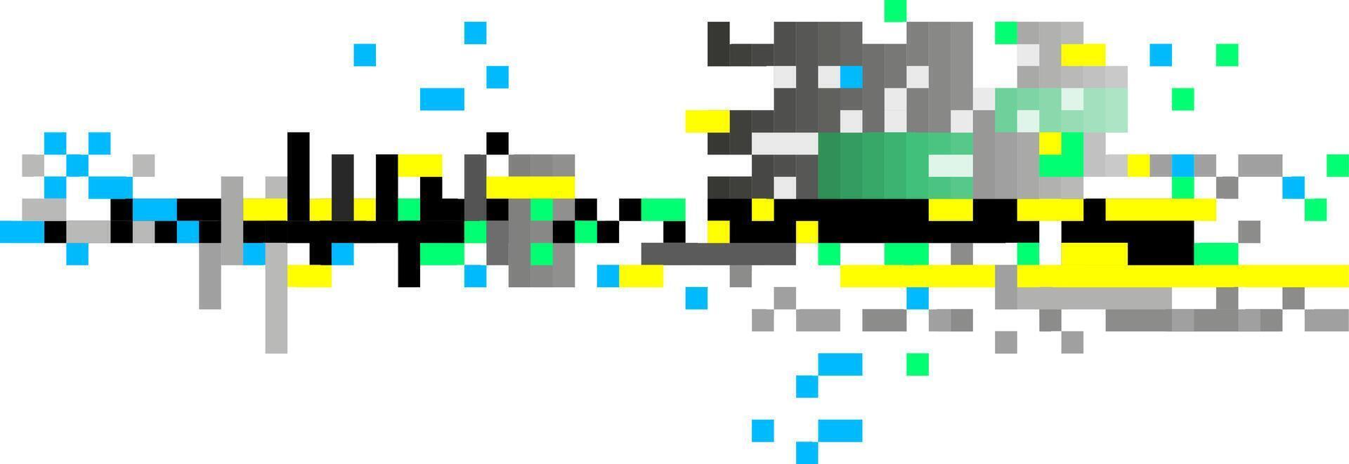 Colorful pixelated abstract background creating a vibrant and chaotic design, perfect for enhancing websites, banners, posters, and social media posts with dynamic visual energy vector