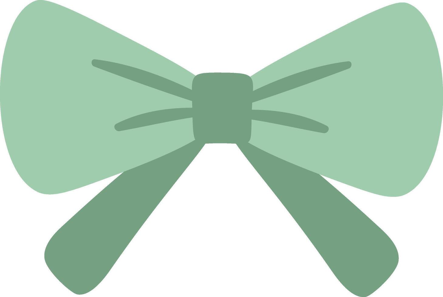 Light green bow tie featuring a stylish knot at the center, perfect for elegant and formal occasions, enhancing sophistication and adding a refined touch to any attire vector