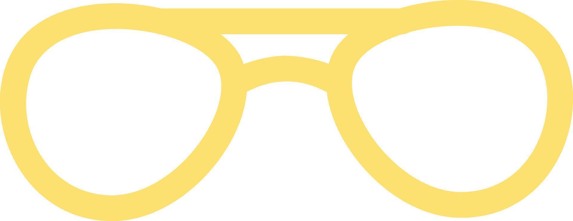 Stylish yellow aviator sunglasses resting on a white background, embodying summer vibes, fashionable flair, and essential sun protection for outdoor adventures vector
