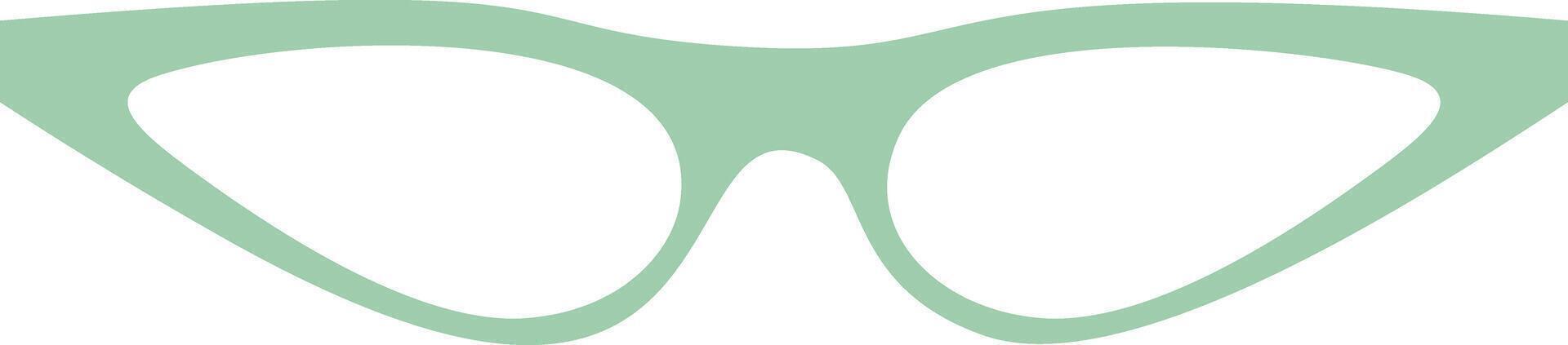Stylish cat eye glasses with a pastel green frame add a touch of elegance and sophistication, perfect for fashion forward individuals seeking a timeless accessory vector