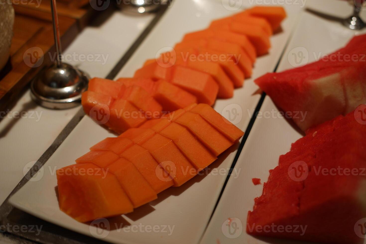Buffet catering for events at a restaurant or hotel, featuring elegant food presentation and meal service photo