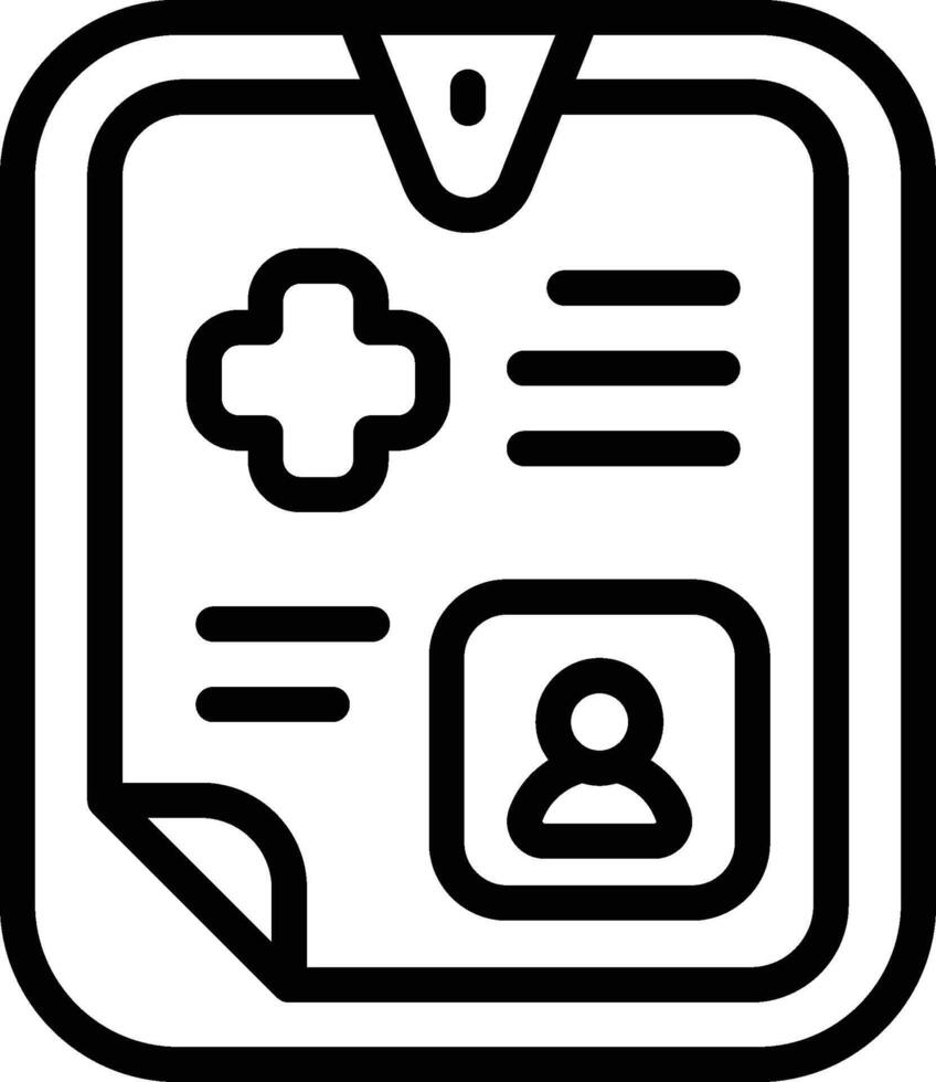 Patient Document Icon. Medical Document Icon vector