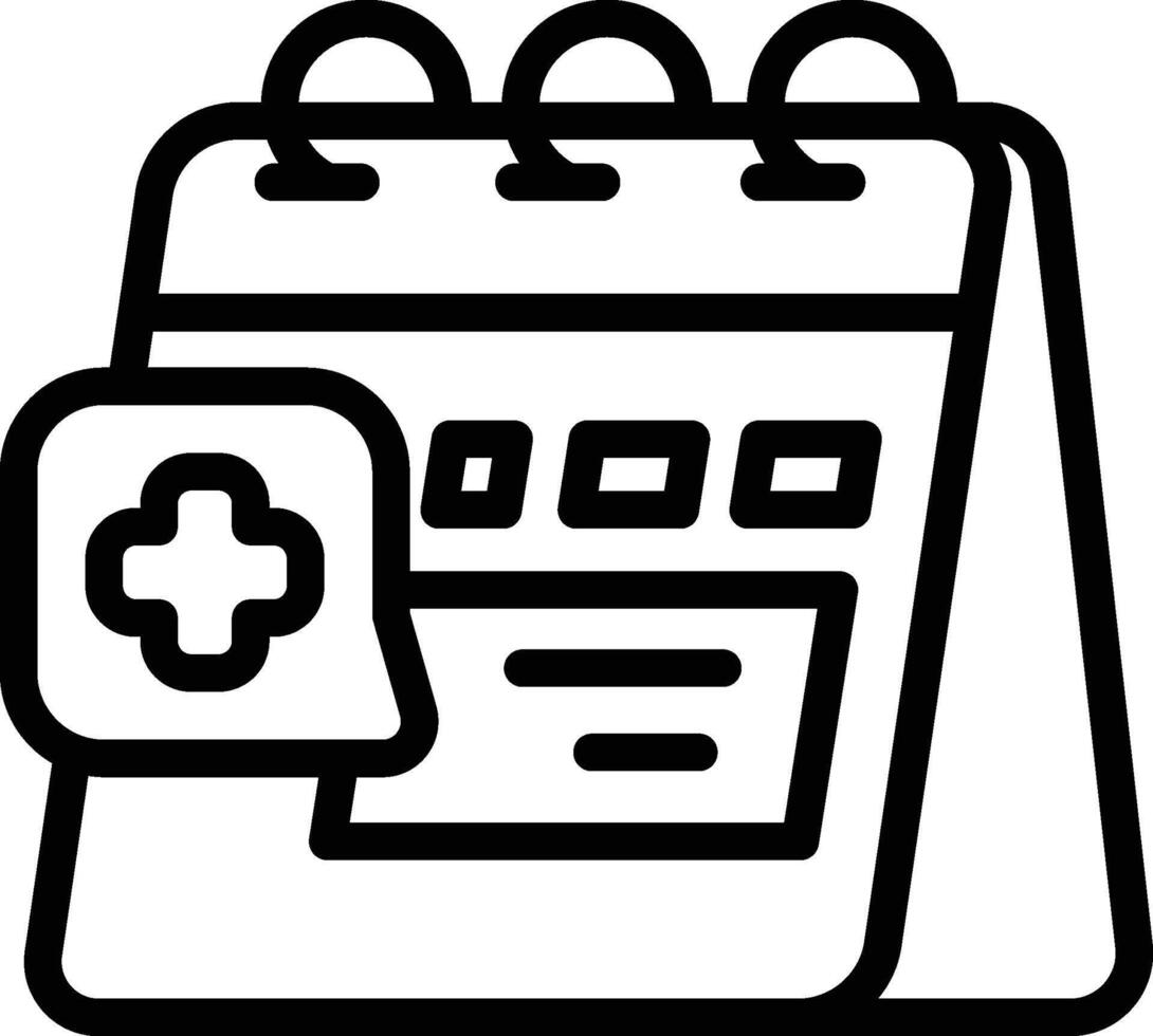 Medical Schedule Icon. Doctor appointment request icon vector