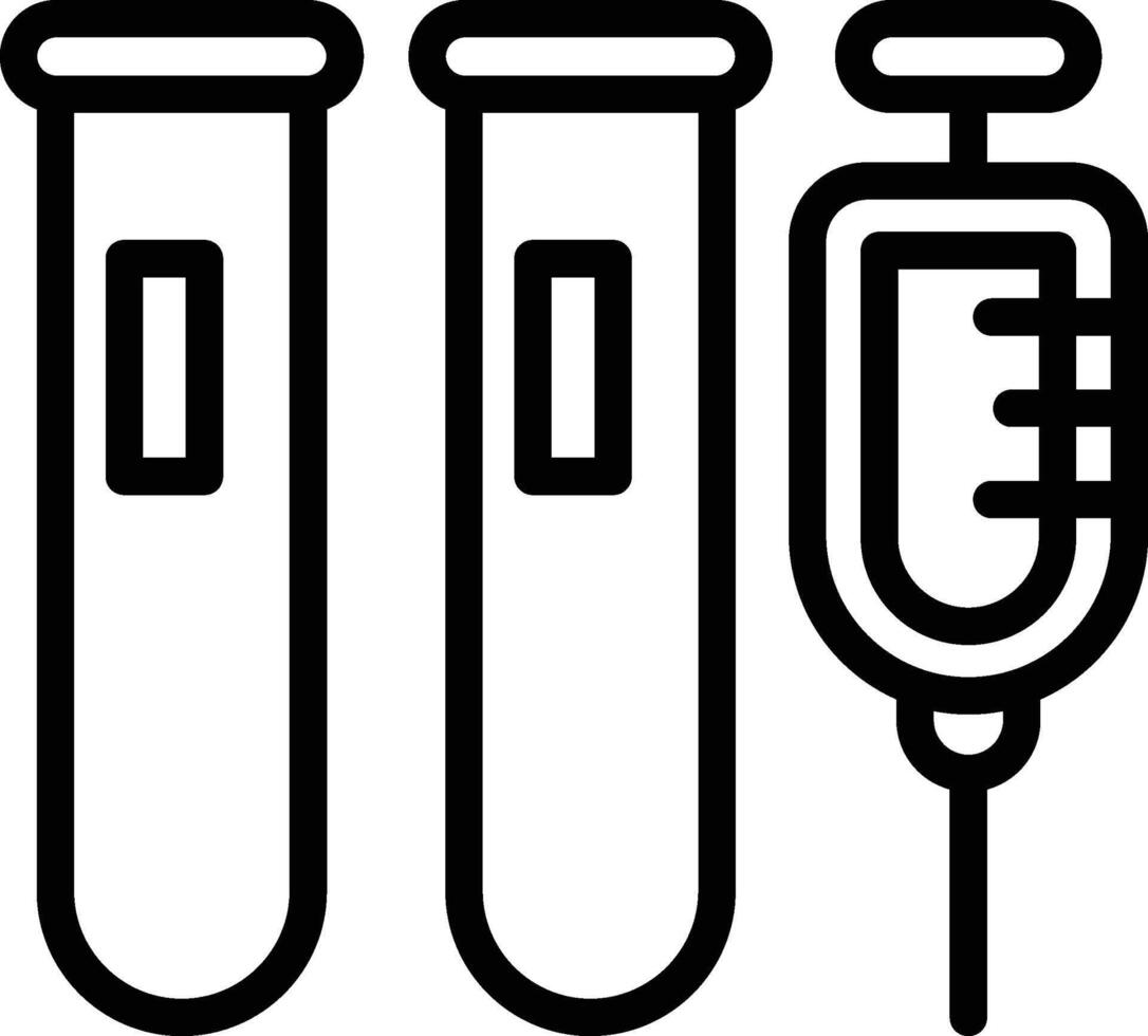 Vaccine Icon. Test Tube Icon vector