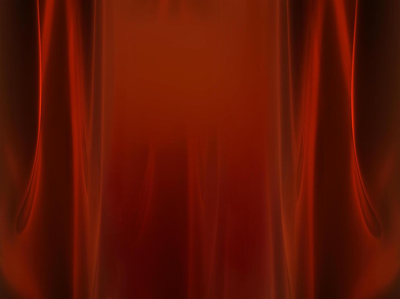 Red fabric curtain in theater stage background for broadway, movie, drama, concert, comedy photo