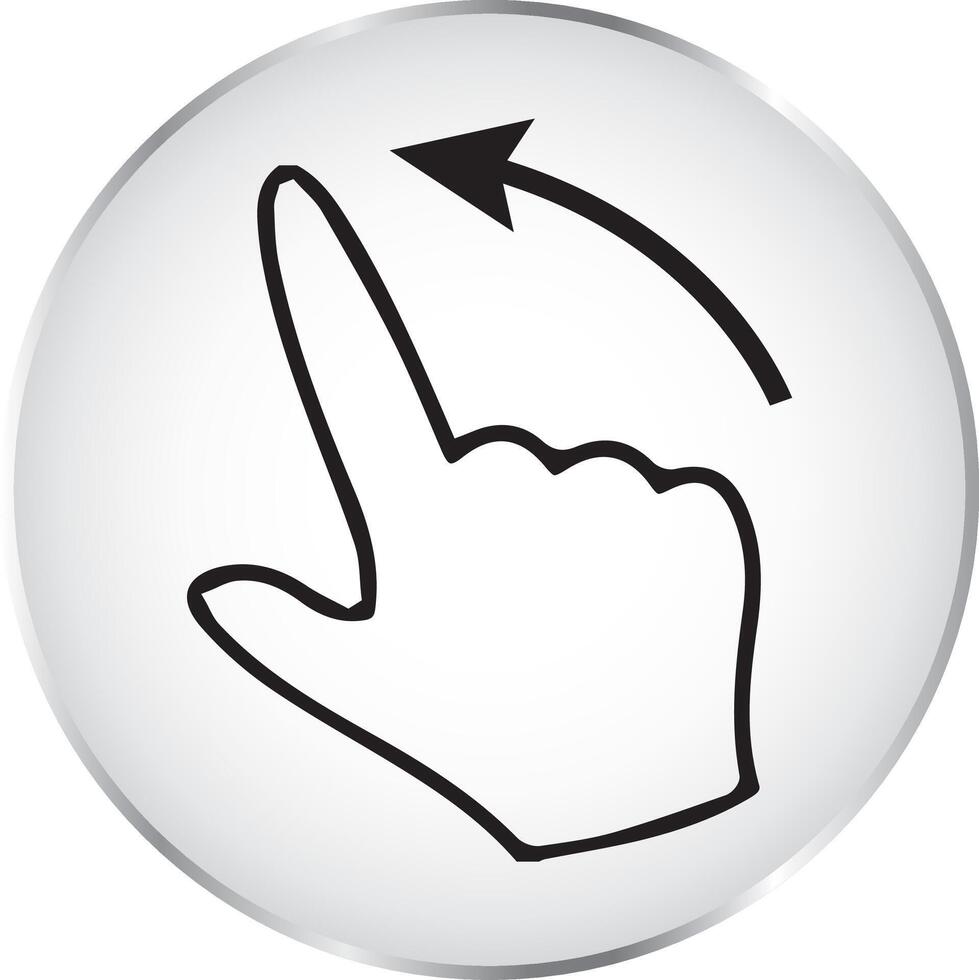 Gesture, swipe and flick icons vector