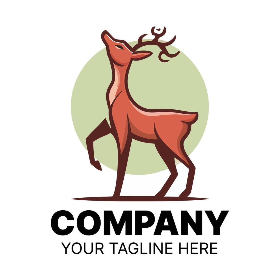 Stylish Deer Logo Design for a Company vector