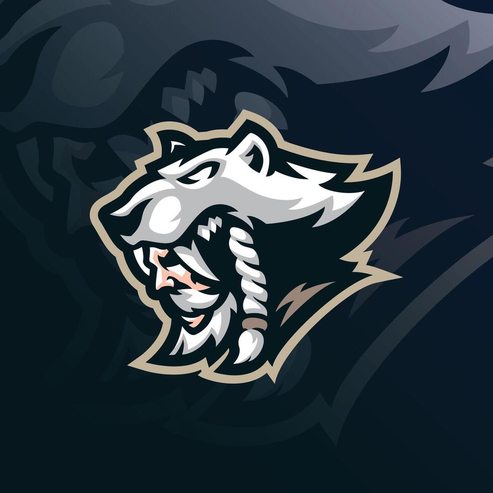 Tribe mascot logo design with modern illustration concept style for badge, emblem and t shirt printing. Tribe head illustration for sport and team. vector