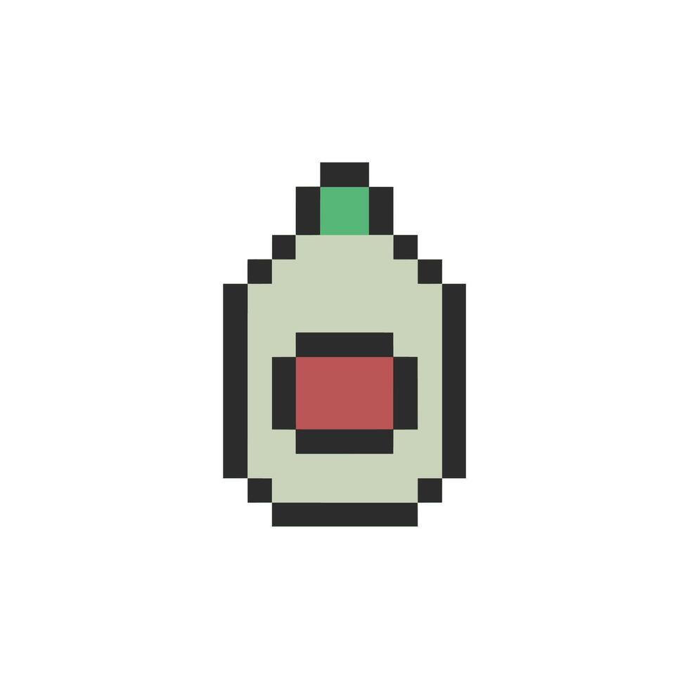 medicine container pixelated vector