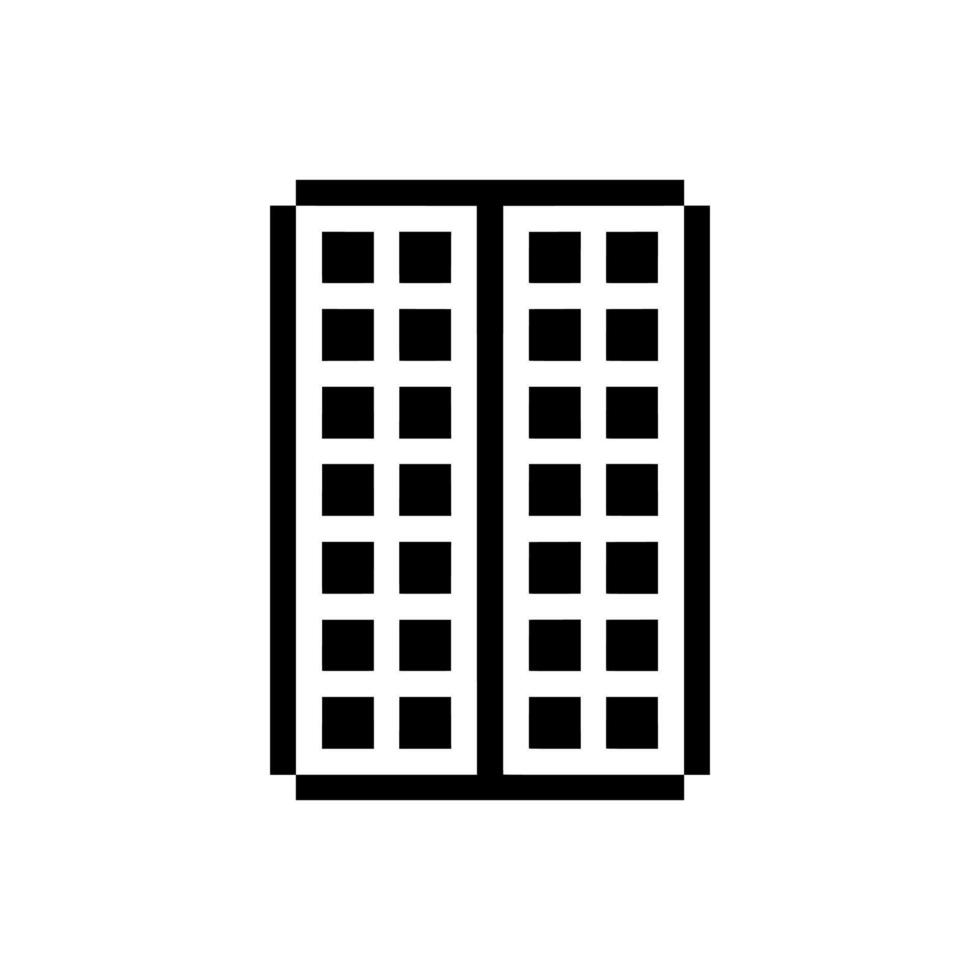 hotel pixel art vector
