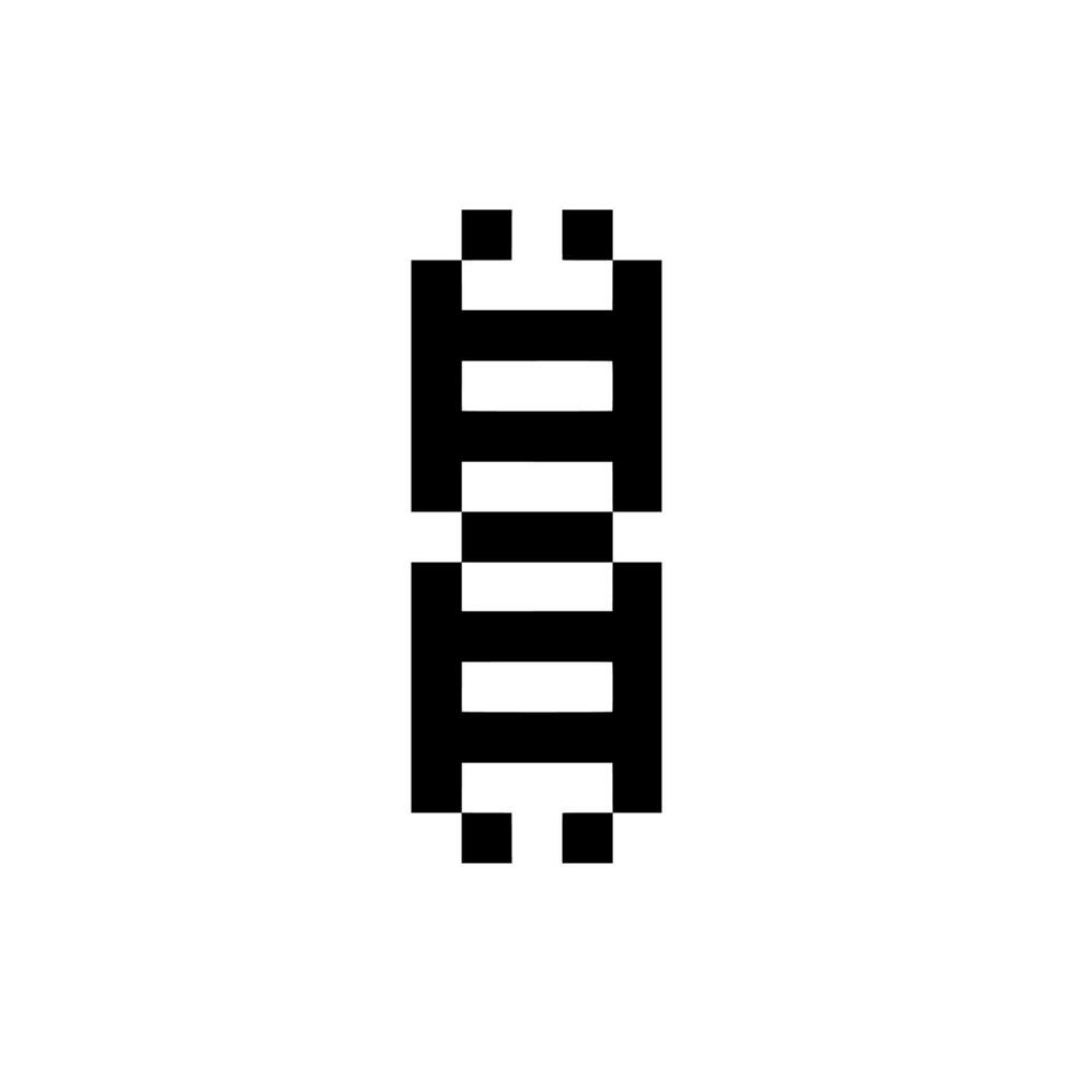 gene symbol pixelated vector