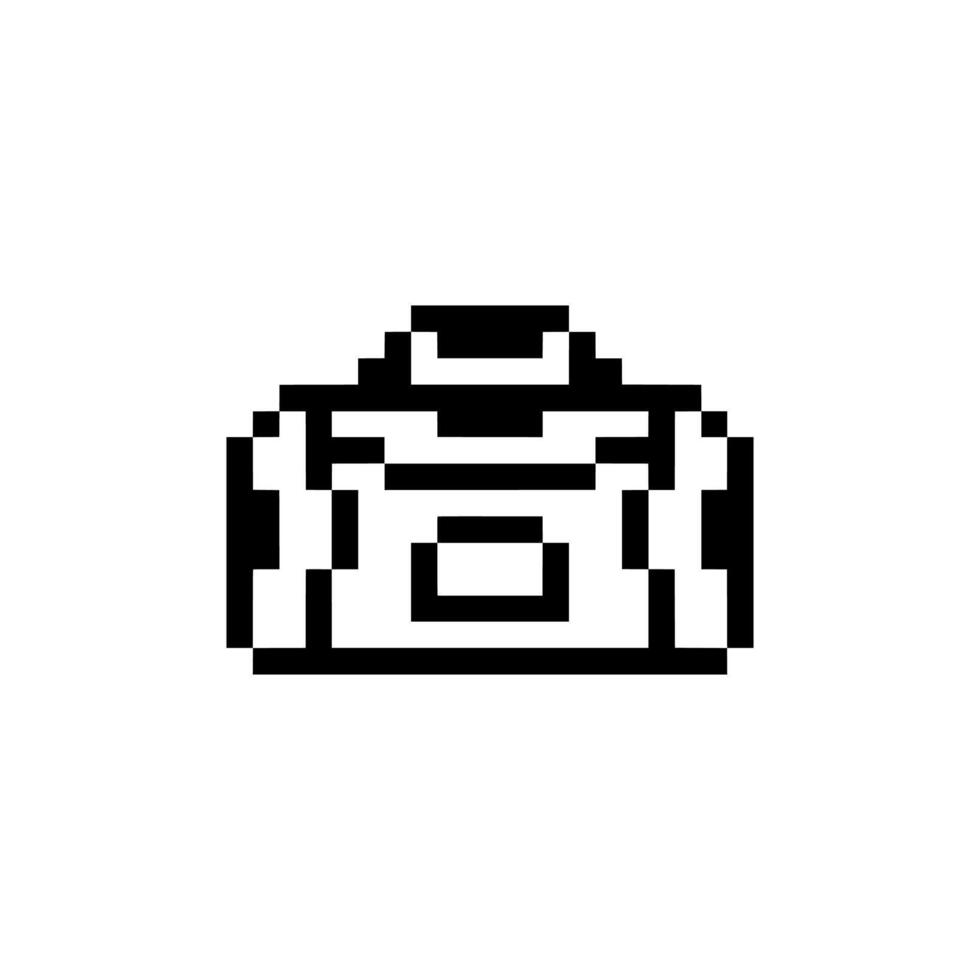 baggage outline pixel vector