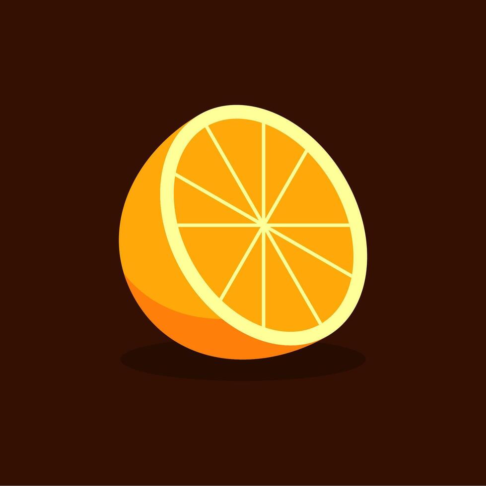 Orange fruit design illustration vector