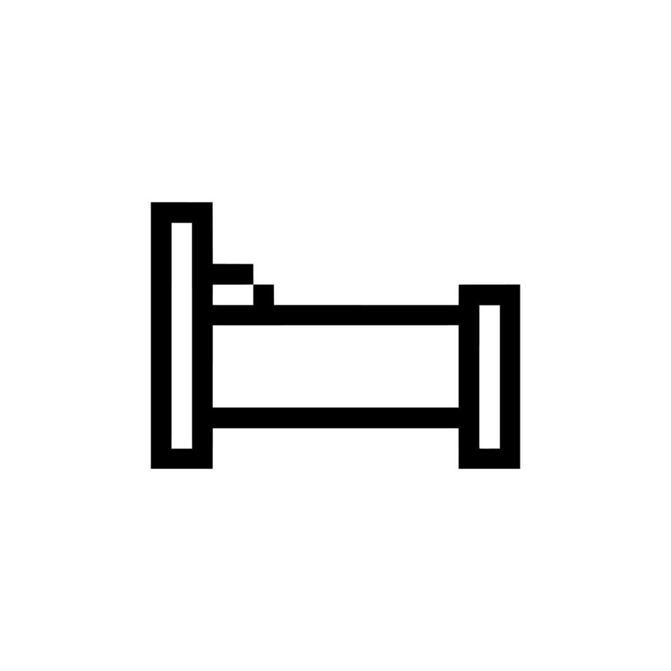 bed symbol hotel vector