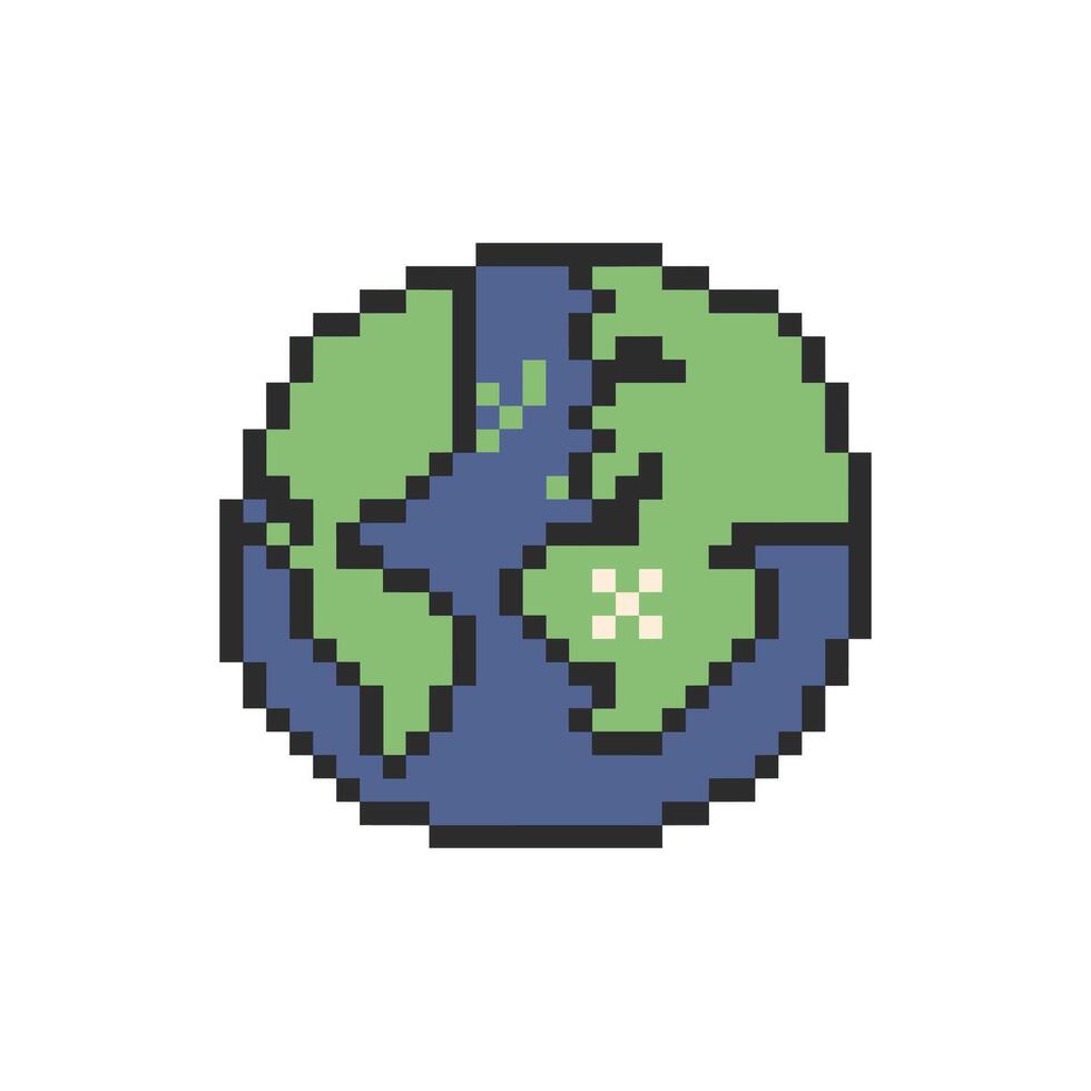 round earth with mark vector