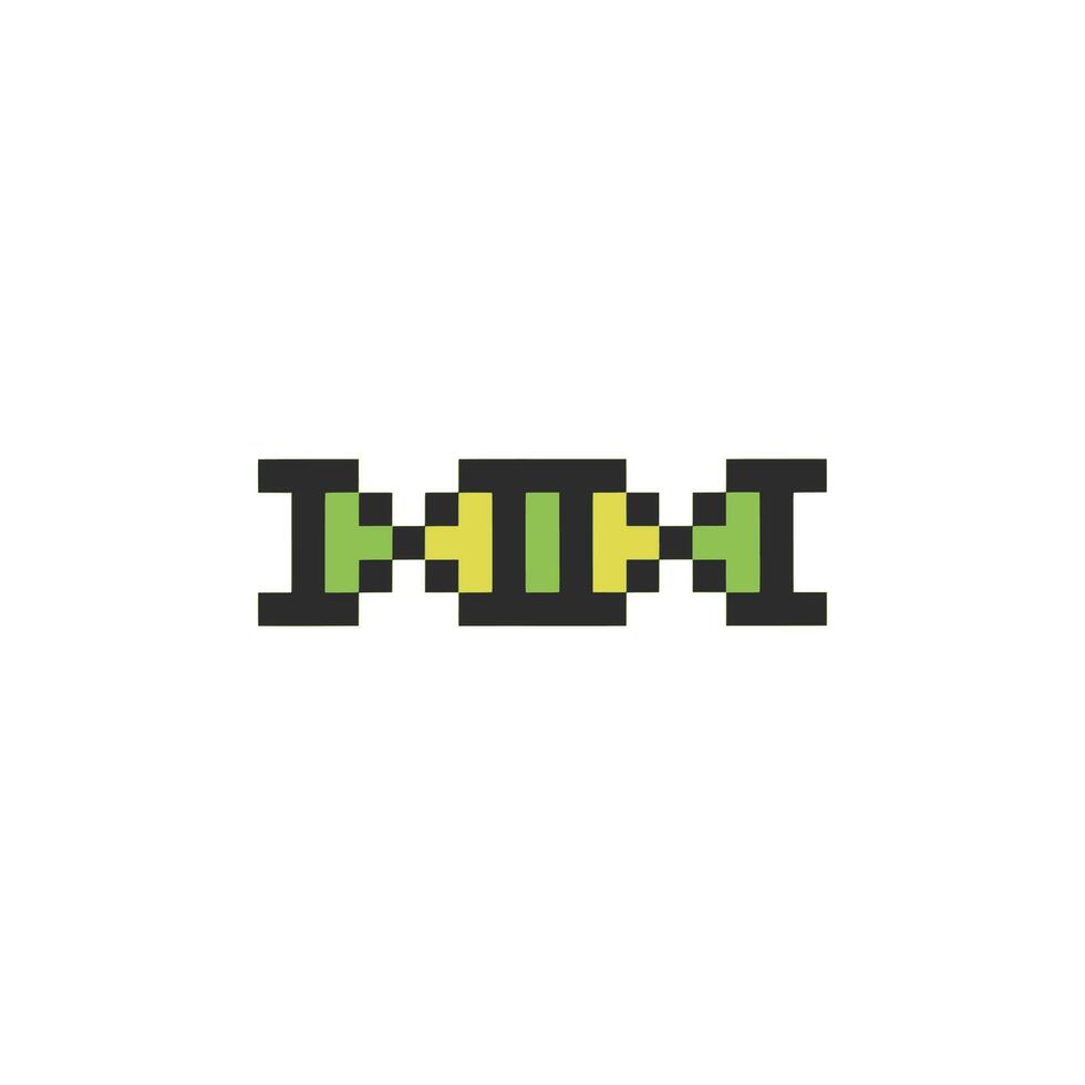 genetic helix pixel vector