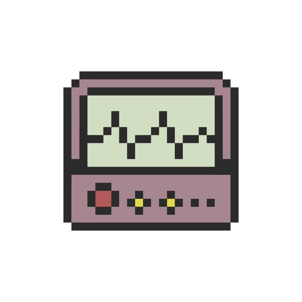 medical monitor heartbeat vector