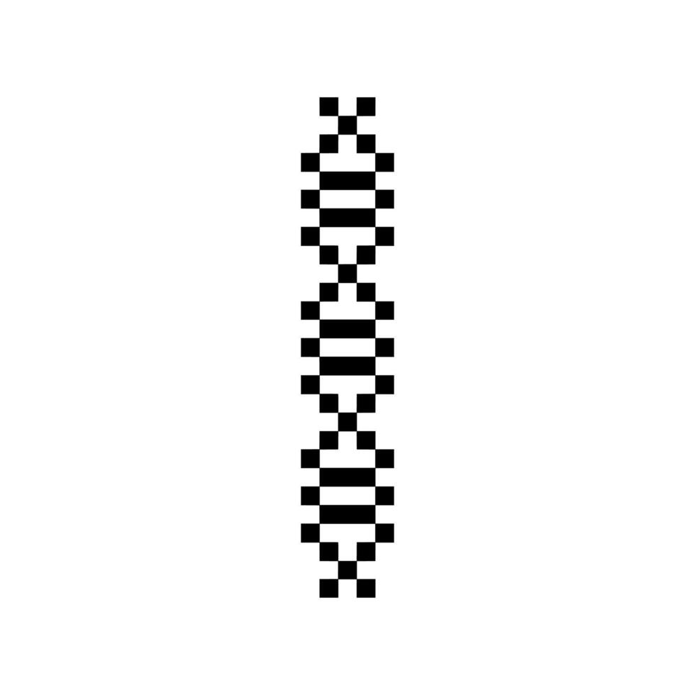 helix shape pixelated vector