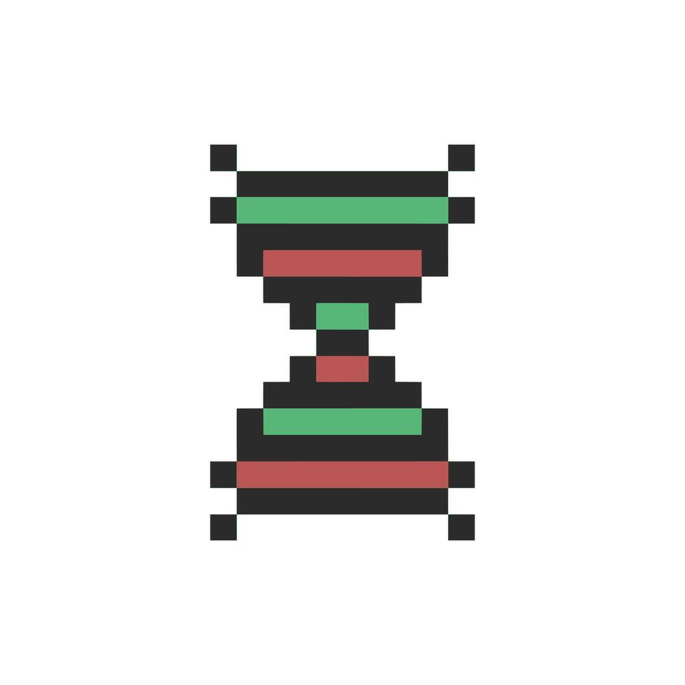 gene symbol pixelated retro vector