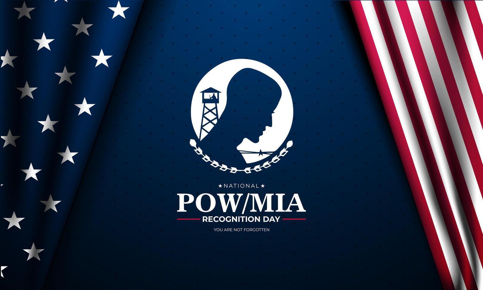 Powinna american flag background illustration vector