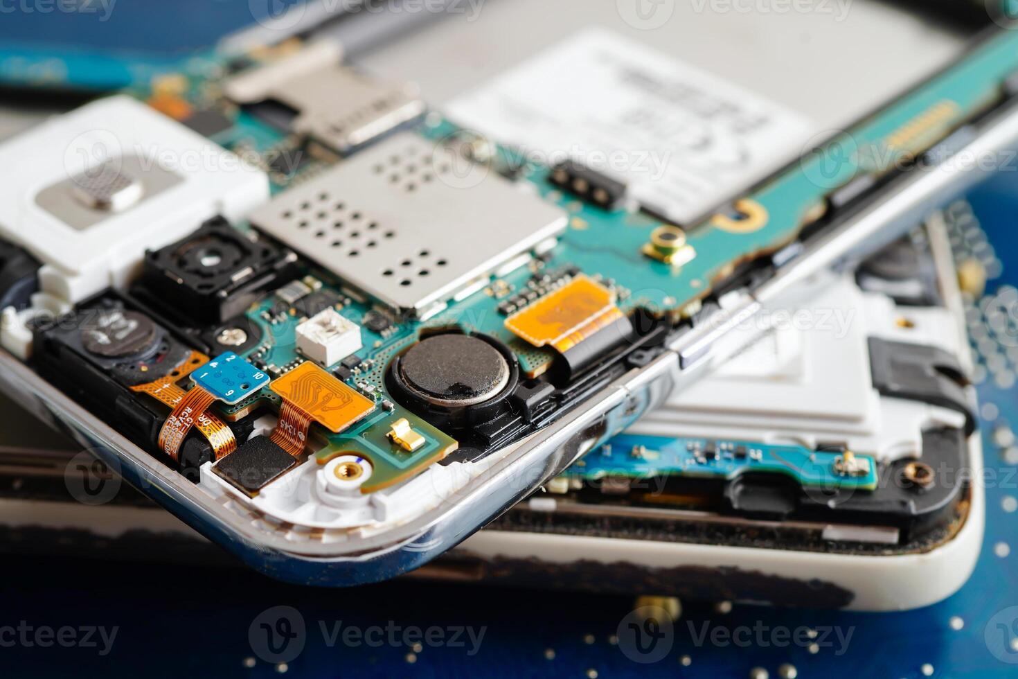 Repairing and upgrade circuit mainboard of notebook, electronic, computer hardware and technology. photo