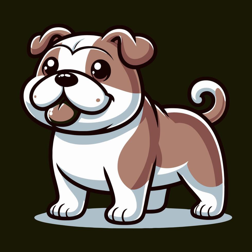 cartoon bulldog dog , Perfect for Any Project vector