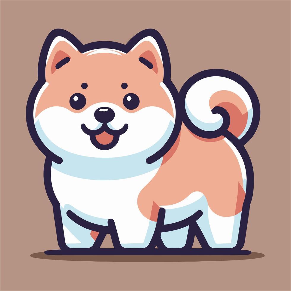 shiba inu dog cartoon, Perfect for Any Project vector