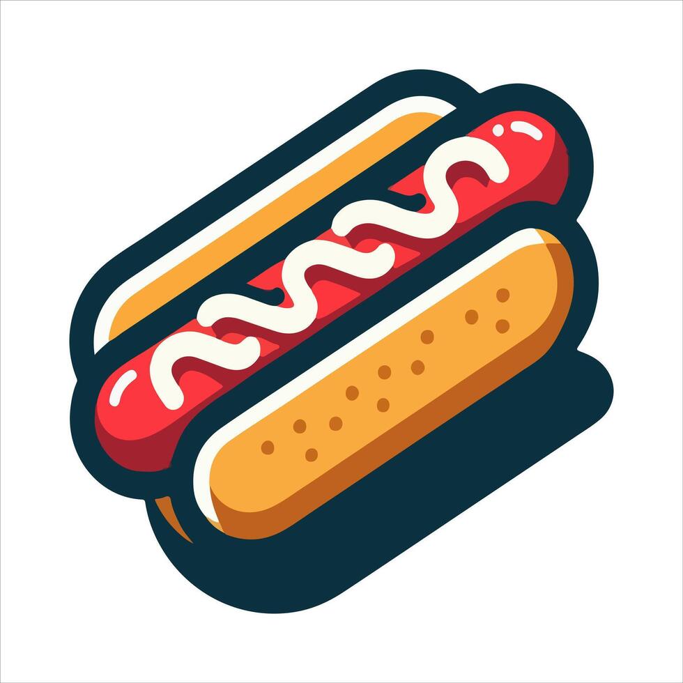 hot dog icon for your design vector