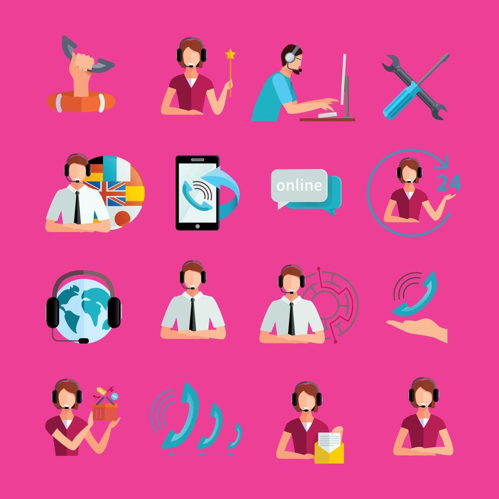 Social media concept with character situations mega vector