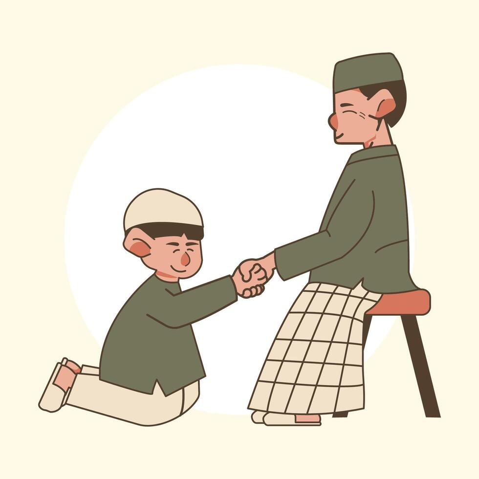 salaam ramadhan eid al fitr element illustration vector