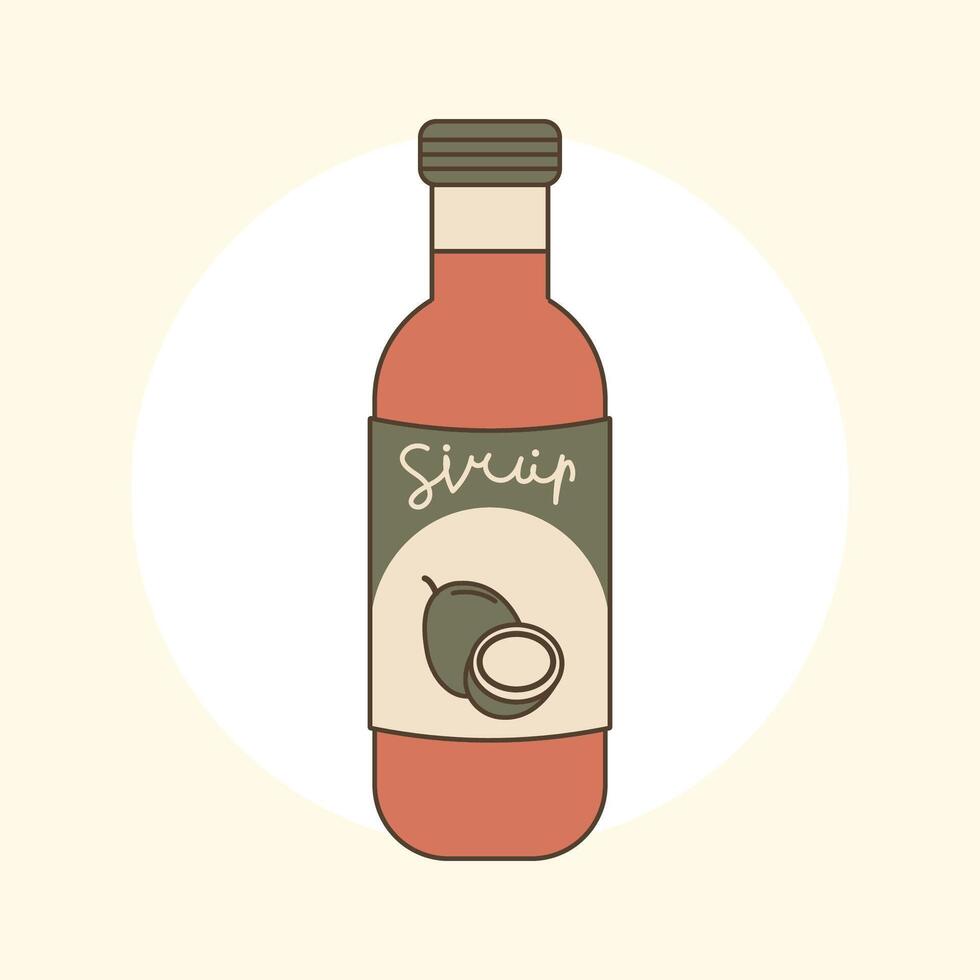 syrup element ramadhan illustration vector